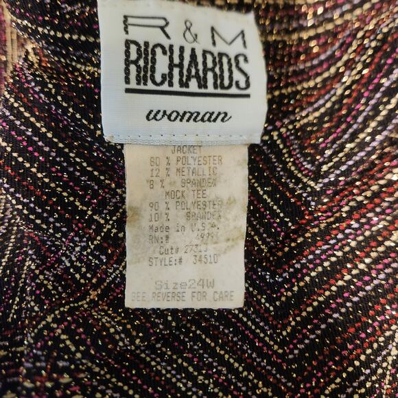 R & M Richards Blouse Size 24W - Picture 5 of 5